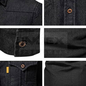 Best Material Made <b>Men</b> <b>Jeans</b> <b>Shirts</b> Soft Fabric <b>Men</b> <b>Jeans</b> <b>Shirts</b> Adults Wear <b>Men</b> <b>Jeans</b> <b>Shirts</b> - Product Image 5