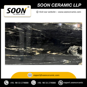 Losa de mármol dorado negro de Alaska de lujo, superficie pulida y Lisa para encimeras de cocina, mármol de piedra Natural - Product Image 5