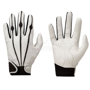 Gants de frappe de baseball pour adultes en coton biologique 100% lisse avec couleur et logo personnalisés - Prix d'usine en gros - Product Image 1