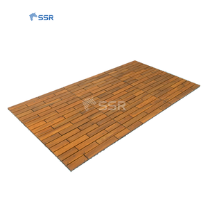 Azulejos de cubierta de Acacia entrelazados de jardín confiables de 300x600MM de espesor de 19/24 MM para mayorista/distribuidor/importador global - Product Image 5