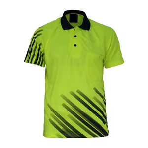 Uniforme d'équipe à manches courtes en polyester 100% pour hommes, vêtement de sport à séchage rapide, respirant et anti-rides, avec sublimation personnalisée - Product Image 3