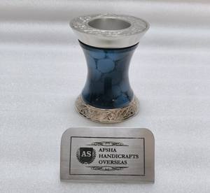 Urna Funeraria de Metal Azul, Latón/Aluminio, Estilo Nuevo, para Guardar Cenizas de Mascotas - Product Image 2