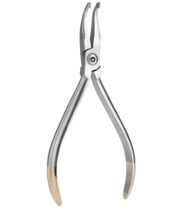 Pince dentaire incurvée orthodontique de cintrage de fil avec la source d'alimentation manuelle d'acier inoxydable de poignée d'or - Product Image 6