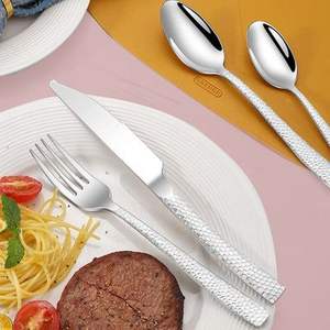 Juego de Cubiertos de Metal con Diferentes Acabados Diseñados para un Manejo Suave en Cocinas, Hogares, Restaurantes, Cafeterías y Comidas Diarias - Product Image 4