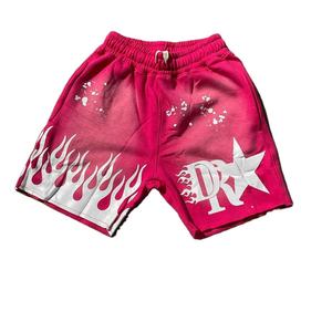 Tom Short décontracté en coton lavé à l'acide imprimé pour homme - Product Image 1