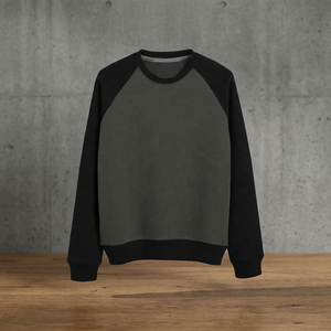 เสื้อสเวตเตอร์แขนยาวผู้ชายสีพื้น ทรงปกติ ไม่มีฮู้ด ผ้าถักสำหรับฤดูใบไม้ร่วง ความหนาปานกลาง - Product Image 2