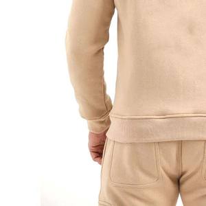 ชุดวอร์มมีซิปมีฮู้ดสำหรับผู้ชายชุดวอร์มผ้าคอตตอนใส่วิ่งแบบว่างเปล่าโลโก้ได้ตามต้องการ - Product Image 4