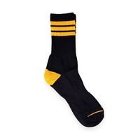 Chaussettes pour hommes en coton respirant, anti-transpiration, antibactériennes, à rayures colorées rétro des années 90, fabriquées par l'usine ODM JZVINA