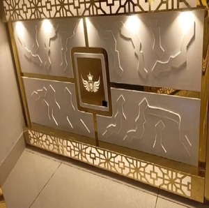 Comptoir d'affichage de mariage dans la finition d'or pour la restauration et la décoration - Product Image 5