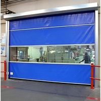 Pintu high speed PVC industri dengan motor otomatis, sensor keselamatan dan buka cepat untuk gudang dan bengkel