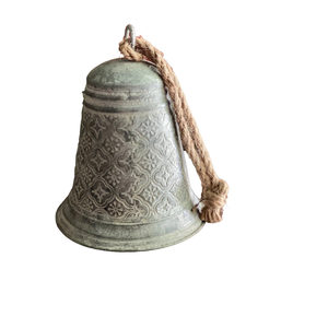 Campana de Navidad con acabado antiguo, accesorios de decoración festiva, campana de Metal colgante de tela, muñeco de nieve, decoración del hogar de alta calidad - Product Image 4