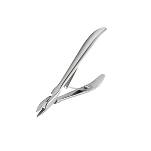 <b>Plain</b> Handle Nail Cuticle Nipper Cuticle Cutters Dall Finish Metal Steel Double Spring Manicure Toe Nail Nippers - Product Image 4