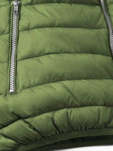 Chaqueta acolchada de invierno para hombre con estampado personalizado OEM, abrigos de lona con cuello levantado, chaqueta acolchada de invierno cálida con burbujas para hombre - Product Image 2