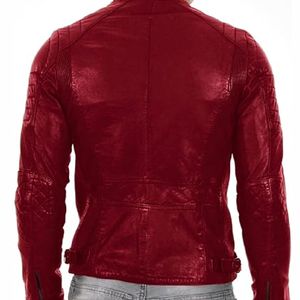 New 2025 Best selling Autumn Winter <b>Men's</b> Casual Zipper custom made Leather <b>Jacket</b> <b>motor</b> <b>bike</b> <b>jacket</b> - Product Image 2