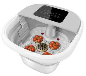Cubo de baño de spa eléctrico plegable para pies Masajeador de pies conveniente <span class=keywords><strong>con</strong></span> características de relajación Premium - Product Image 1