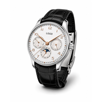 Montre automatique TEVISE avec logo personnalisé, de haute qualité, pour hommes, fonction phase de lune, OEM ODM, montre mécanique pour hommes, 138