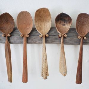 PANS Natural Teak Or Acacia Wooden <b>Kitchen</b> <b>Utensils</b> Set With Spoon Rest Wooden Cooking Spoons Set and <b>Utensils</b> <b>Holder</b> - Product Image 1