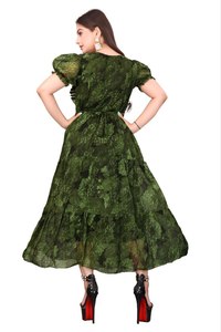 Lanzamiento de Nuevos Vestidos Modernos de Fiesta en Tela Georgette, de Secado Rápido, con Estampado Digital en Relieve, RADHE EXPORTS, para Todas las Temporadas, Ropa Casual - Product Image 5