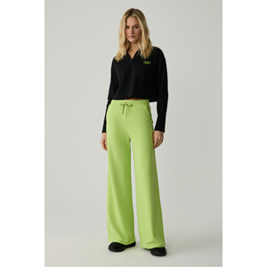 Urban <b>Beat</b> Eudora Women's Polo Neck Placket Long Sleeve Print Detail <b>T</b>-<b>Shirt</b> - Product Image 2