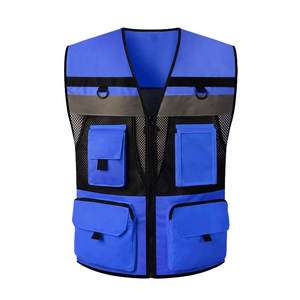 Chaleco de pesca profesional al aire libre con bolsillos, venta al por mayor, ropa de trabajo, chaleco reflectante de seguridad de alta visibilidad, ropa de trabajo de construcción - Product Image 6