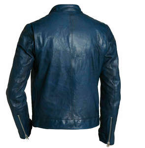 Veste en cuir pour homme de haute qualité, design personnalisé, vente en gros, veste en cuir de mode personnalisée de haute qualité - Product Image 3