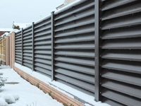 Panneau de clôture de jardin en acier métallique, écrans de sécurité et d'intimité, portail à lamelles, clôture décorative en aluminium à lattes