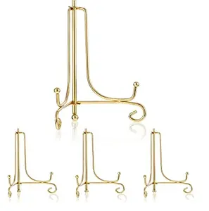 Modern design brass plate stand latest piece brass golden color and brass shiny polished Metal Stand Display Wire