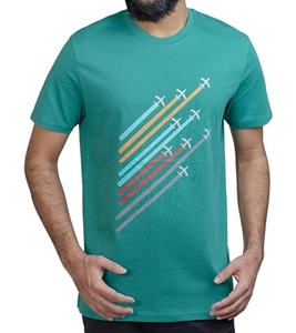 เสื้อยืดแขนสั้นผู้ชาย Surf's Ocean City New Jersey ผ้าฝ้าย พิมพ์ลายด้านหน้า โลโก้ ดีไซน์ลำลอง ทรงปกติ คอโอ รักษ์โลก - Product Image 4