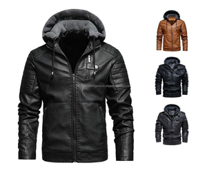 เสื้อแจ็คเก็ตหนังแท้ขายส่งสำหรับผู้ชาย - Product Image 1