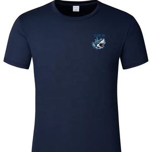 เสื้อยืดผู้ชายลายฉลาม ผ้าไหม/ผ้าฝ้าย ระบายอากาศ แห้งเร็ว ป้องกันลม แขนสั้น สไตล์ลำลอง โดดเด่น - Product Image 5