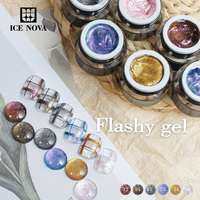 Flashy Gel Disco professionnel ongles produits construction rapide perle miroitant paillettes Gel constructeur prix usine Uv Gel ongles constructeur