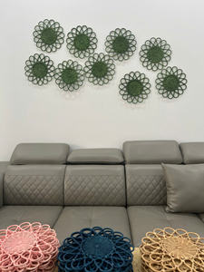 Boho Style Rattan <b>Charger</b> <b>Plate</b> for Table Arrangements Handmade Decorative Rattan <b>Charger</b> <b>Plate</b> for Home - Product Image 3