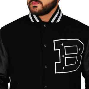 OEM personalizado invierno Vintage Escuela Universidad hombres Varisty chaquetas abrigo Letterman Crop Varsity Chaqueta Hombre - Product Image 1