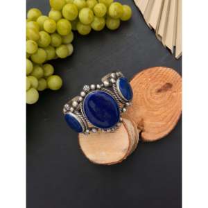 Augustine Largo Lapis & Sterling Silver Cuff Bracelet Fashionable Accessory - Product Image 4