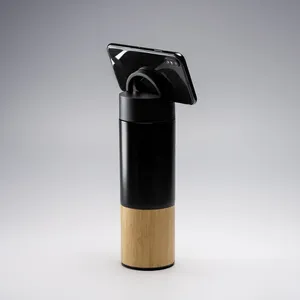 Thermos Personalizzati in Acciaio Inox e Bambù, Bicchieri Termici in Acciaio Inossidabile - Product Image 2