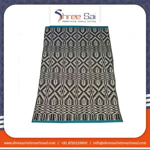 Alfombras de Yoga de algodón orgánico Estampado de bloque de mano indio Tejido a mano Bordado de calidad superior Alfombras de Yoga de algodón orgánico para suministro a granel - Product Image 3