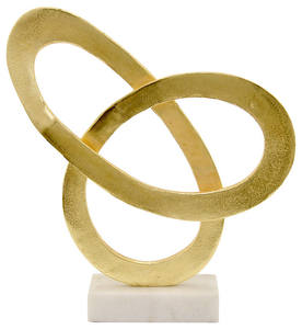 Sculpture abstraite en aluminium avec finition polie lisse, idéale pour les maisons modernes, les bureaux de luxe et les intérieurs de galeries élégantes - Product Image 3