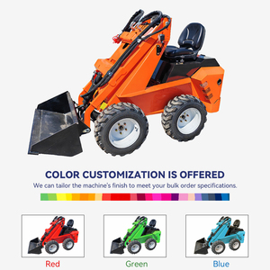 DIG-BOY CE Certified Diesel Engine Powered <strong>Compact</strong> Seated Cheap Mini Skid Steer Front Loader Fully Hydraulic System 4x4 Wheel - Product Image 5