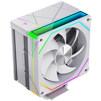 Refroidisseur d'air pour processeur XINMAI blanc, 6 caloducs, ventilateur PWM ARGB 120 mm, dissipateur thermique en tour RGB pour PC de jeu Intel AMD blanc