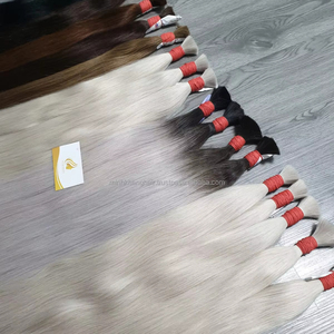 Cheveux vierges humains de qualité supérieure Minh Khang en gros, cheveux pour tresses, sans trame, cuticules alignées, origine Vietnam, 100g, toutes les couleurs pour - Product Image 5