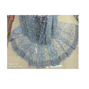 Tissu de filet de séquence arc-en-ciel le plus vendu faisant la robe de mariée disponible à un prix abordable d'Inde - Product Image 1