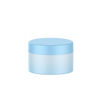 Portable 50g boîte de poudre en vrac couvercle rabattable grille vide bouffée de poudre pour miel Blush Fine talc poudre boîte emballage bouteilles en plastique