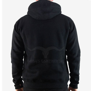 100% Sudadera con capucha en relieve transpirable de alta calidad para hombres, tamaño adulto, invierno, poliéster teñido liso/Material de algodón, patrón sólido - Product Image 3