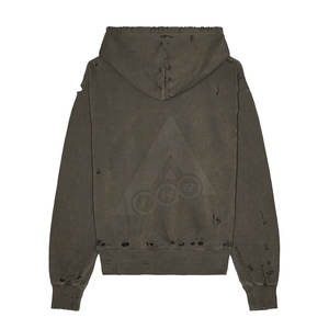 2023 mejores sudaderas con capucha de lana desgastadas para hombres patrón sólido estampado moda de Invierno bajo MOQ venta al por mayor disponible talla XS - Product Image 2