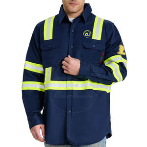 Chemises de soudage FR pour hommes en stock à bas prix, ignifuges, imperméables, respirantes, légères, design personnalisé, vente chaude - Product Image 1