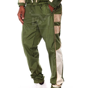 Conjunto cortavientos informal de algodón 100% para hombre, ropa de calle de color sólido con fondos activos a precio razonable - Product Image 4