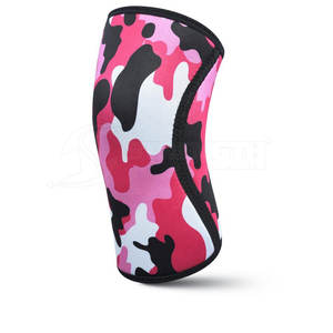 Mangas de rodilla gruesas antideslizantes suaves de alta calidad de neopreno personalizadas para levantamiento de pesas y uso en el gimnasio - Product Image 3