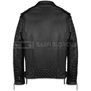 Venta al por mayor de moda de los hombres chaqueta de cuero de alta calidad - Product Image 4