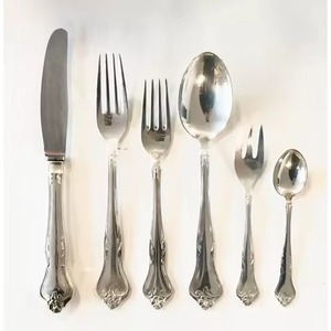 Ensemble de couverts en acier inoxydable argenté créatif, vaisselle de table, cadeau créatif, best-seller - Product Image 5