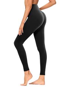 Leggings de sport taille haute sans couture pour femmes, respirants, avec contrôle du ventre, pour la gym, grande taille, pantalons de yoga, couleur unie, fitness - Product Image 4